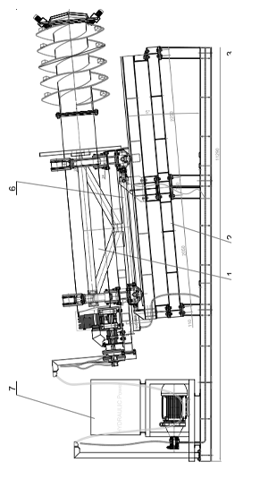 Plan of ladle cleaning machine
